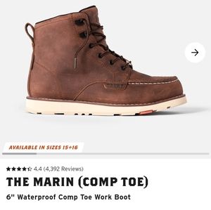 Brunt "the marin" work boot worn 3 times